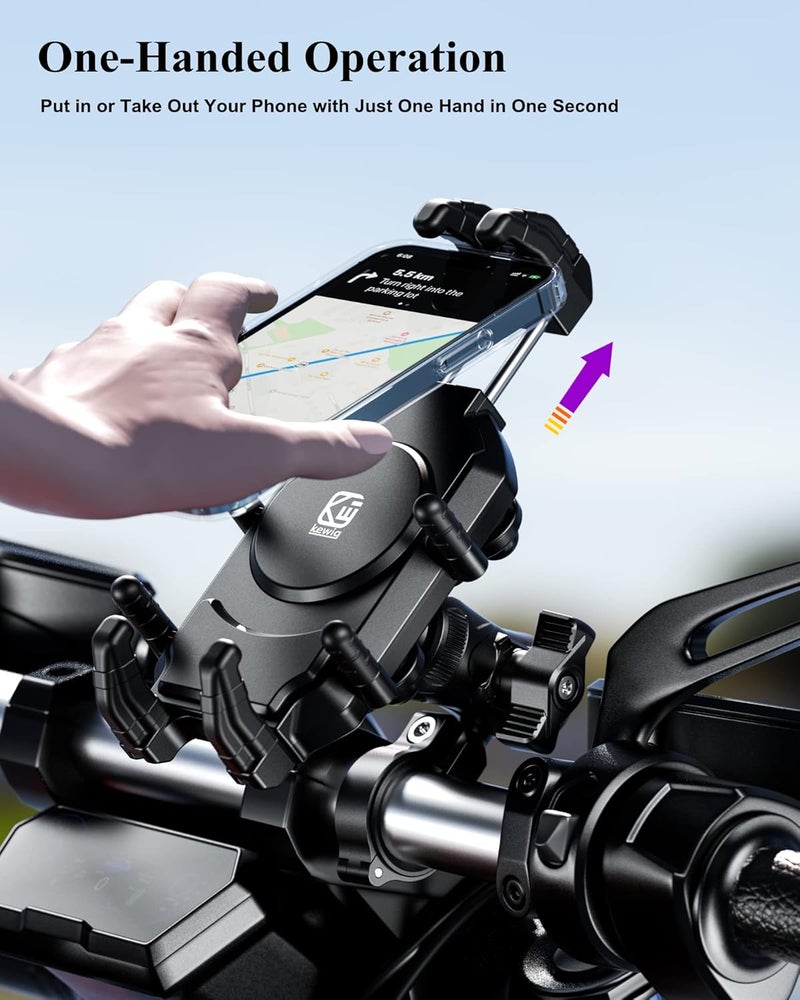 BRCOVAN Motorcycle Phone Holder with Vibration Dampener - Image 4